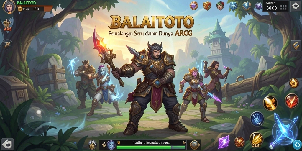 Gameplay seru BALAITOTO dengan monster dan pertarungan epik.