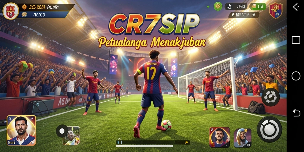 Tampilan gameplay <strong>CR7SIP</strong> dengan berbagai tantangan musik yang menantang.