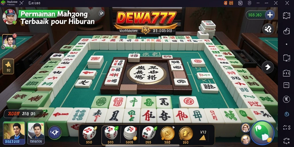 Screenshot menunjukkan gameplay seru Mahjong di DEWA777.