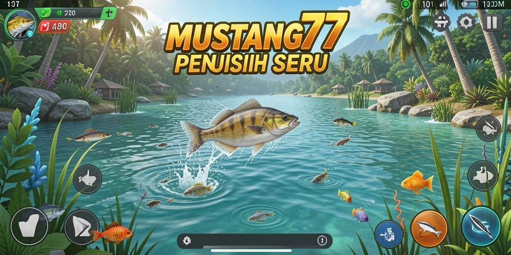 Tangkapan ikan besar dalam gameplay MUSTANG77 yang mendebarkan.
