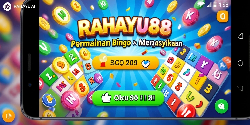 Tampilan menarik dari gameplay bingo di RAHAYU88.
