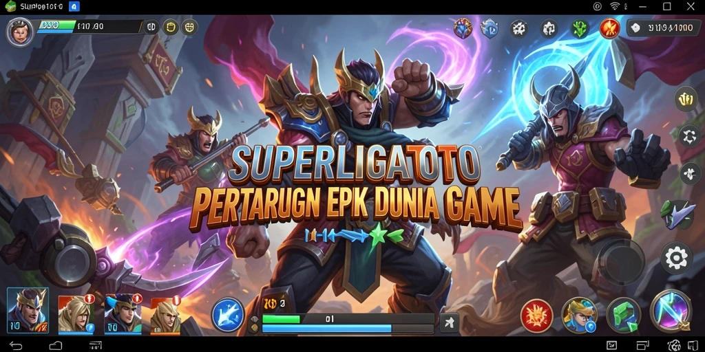Gameplay Fighting yang seru dan menantang di SUPERLIGATOTO.